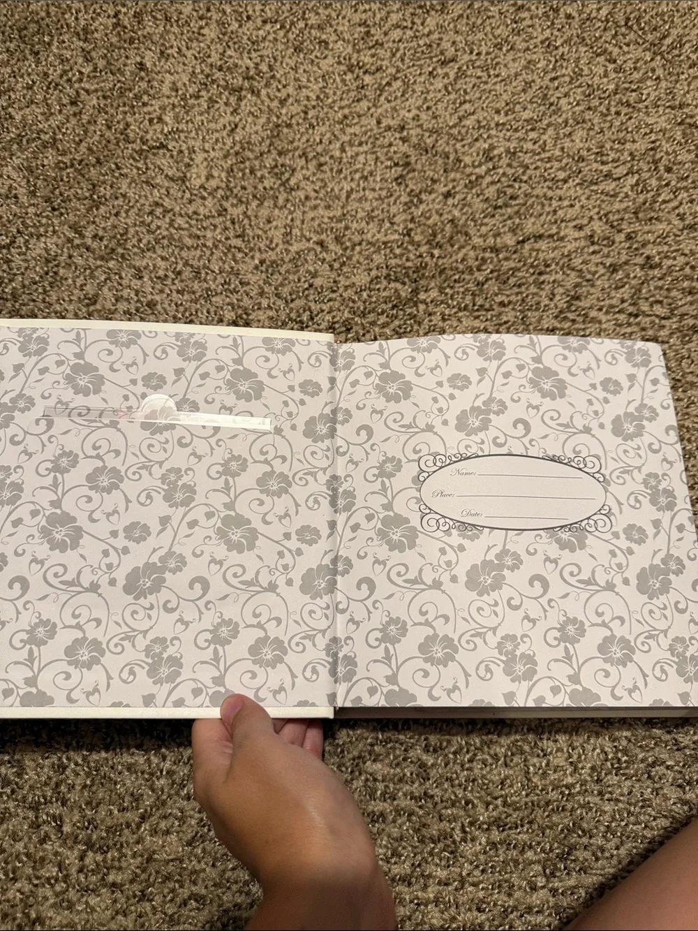 Our Wedding Photo Album - White Hardcover Keepsake